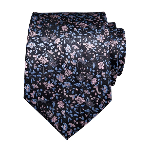 Aspinwall Baby Blue & Pink Floral Silk Tie for Men – Stylish & Elegant