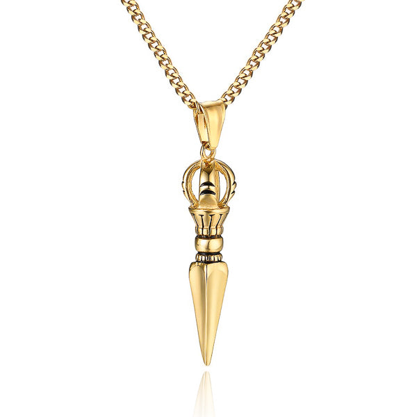 Aspinwall Gold Dagger Pendant Necklace for Men – Bold & Stylish