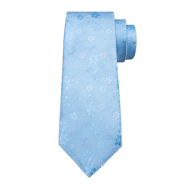 Aspinwall Men's Sky Blue Floral Silk Tie – Elegant & Stylish Accessory - Image 3